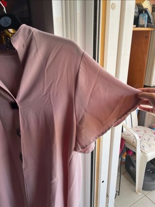 Blusa Larga Rosa Talla L