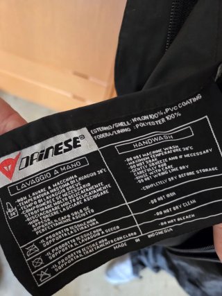 Tuta Dainese impermeabile nera