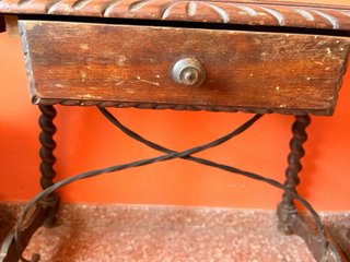 Conjunto recibidor madera y metal