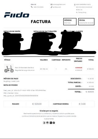 Bicicleta Eléctrica Plegable Fiido D11