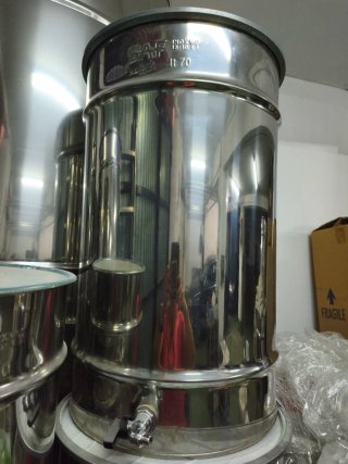 Bidón Acero Inox 70L SAF Vino/Aceite