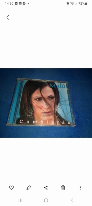 CD Malú Cambiarás Firmado