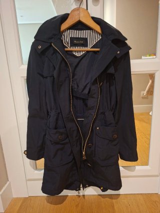 Parka azul marino Massimo Dutti Talla 36