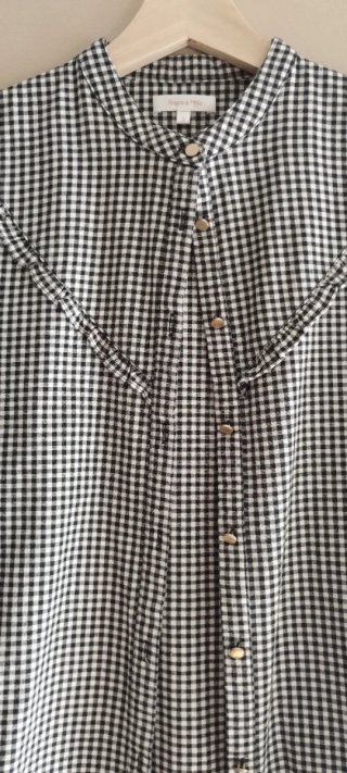 Camisa cuadros blanco y negro