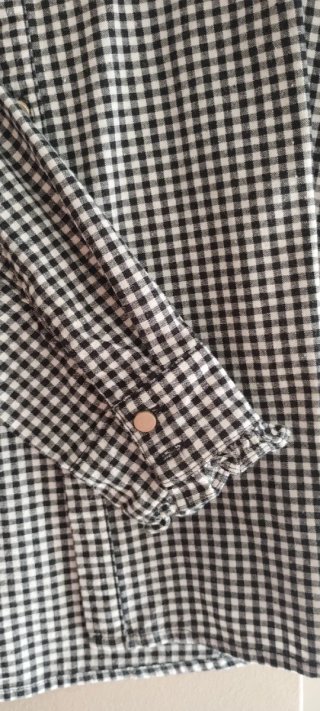 Camisa cuadros blanco y negro