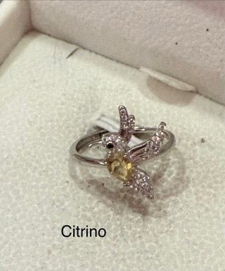 Anillos minerales plata 925 ajustables elige
