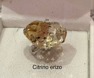 Anillos minerales plata 925 ajustables elige