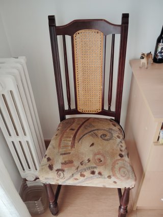 Mueble auxiliar antiguo negro