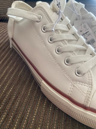 Zapatillas Blancas Piel Mujer Talla 39