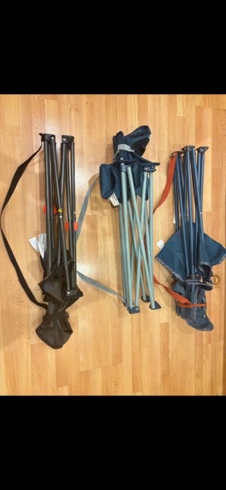Sillas de camping y playa plegables. 20€ las tres.