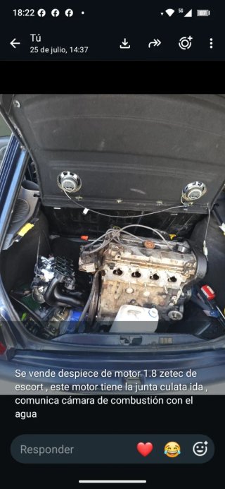 Motor 1.8 Zetec Ford Escort Despiece