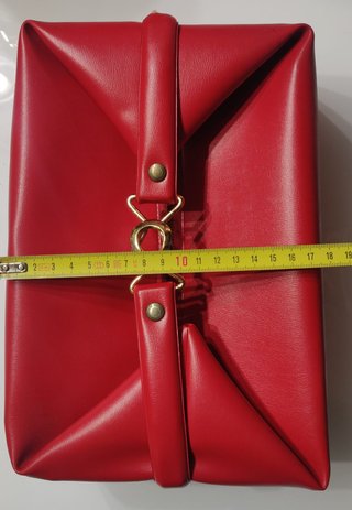 Bolso neceser vintage rojo años 60-70