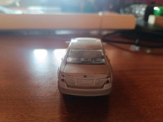 Miniatura coche Honda plateado