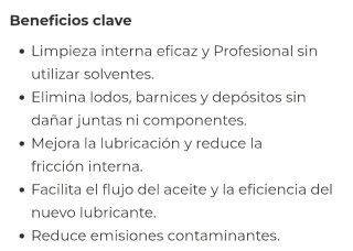 LIMPIADOR INTERNO DE MOTORES