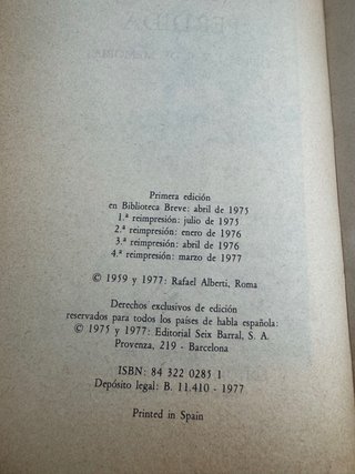 La arboleda perdida : memorias