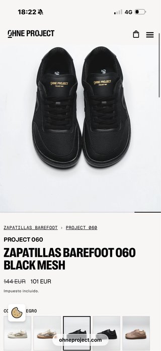 OHNE Project 060 Barefoot Negro Malla