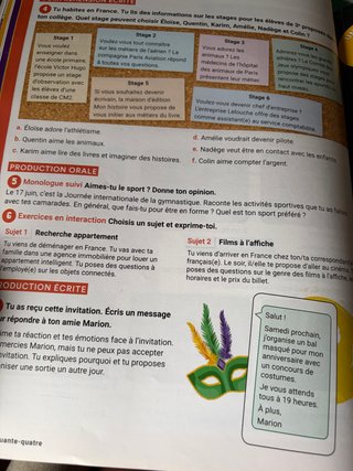 Libro de francés de 3oESO de Anaya A2