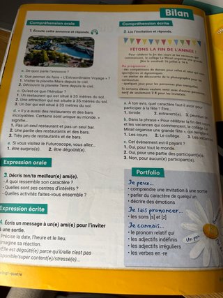 Libro de francés de 3oESO de Anaya A2