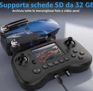 Drone 4K Pieghevole FPV con Schermo LCD Nuovo
