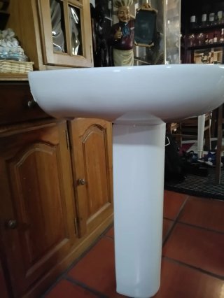 Lavamanos con pie / pedestal de porcelana