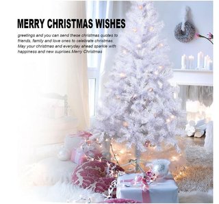 Albero Natale artificiale bianco 120 cm