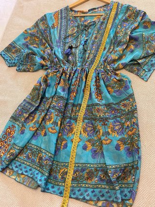 Vestido boho estampado talla única