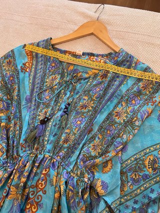 Vestido boho estampado talla única