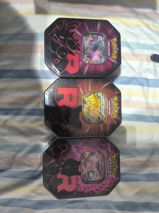 Pack 3 Latas Pokémon Team Rocket