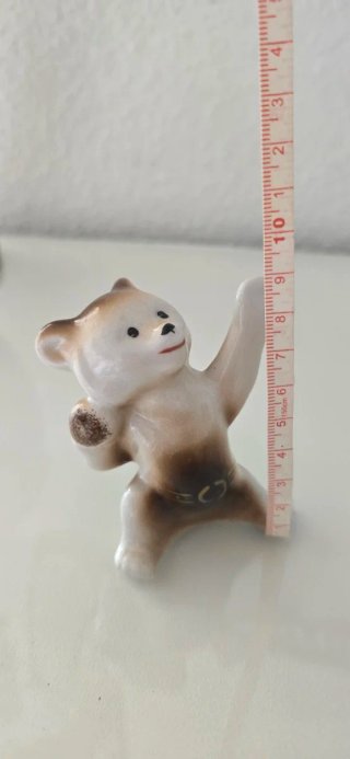 Oso Olímpico 1980 Polonne Porcelana