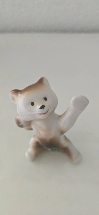 Oso Olímpico 1980 Polonne Porcelana