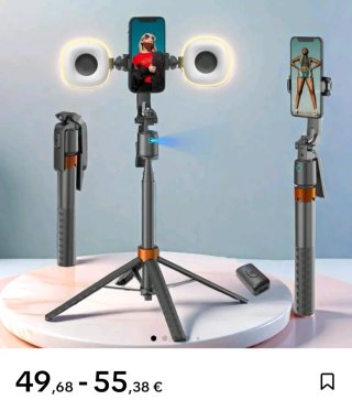 Trípode Selfie Giratorio 360°