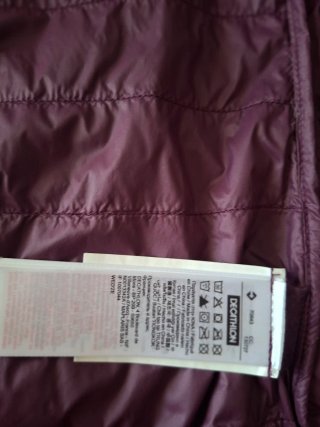 Chaqueta acolchada Wedze mujer morada