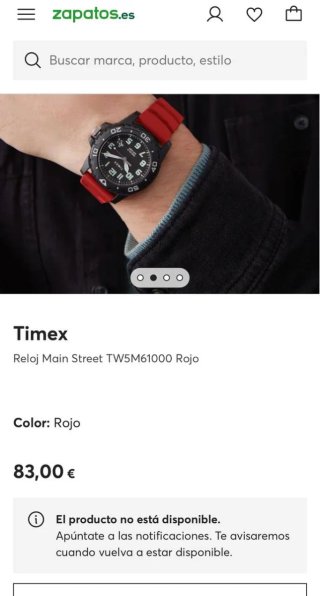 Timex Reloj Main Street TW5M61000 Rojo