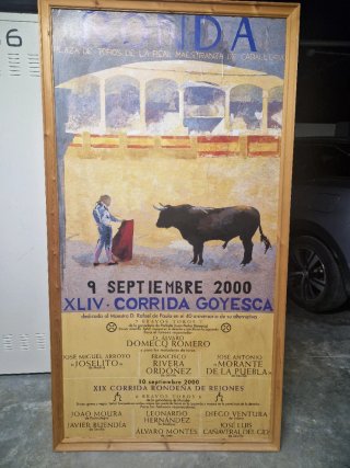 Cartel Toros Goyesca Ronda año 2000