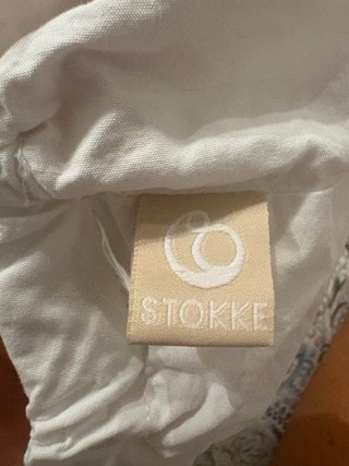 Sábana bajera cuna Stokke blanca (ovalada)