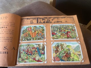 Album historia de Catalunya collecio de xocolata