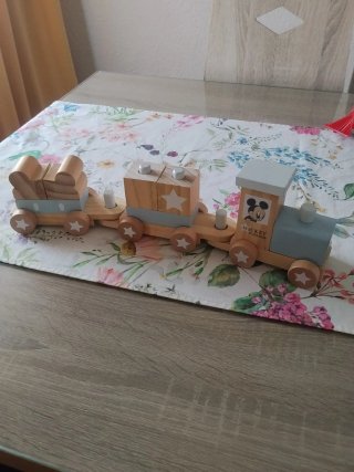 Tren de madera Mickey Mouse