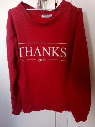 Sudadera Bershka Roja Talla S