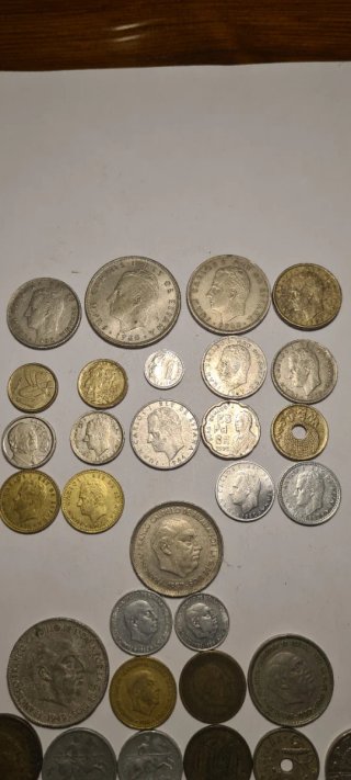 Colección 31 monedas Franco y Juan Carlos I