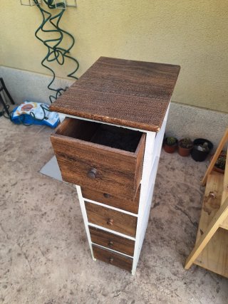 Cajonera auxiliar de madera