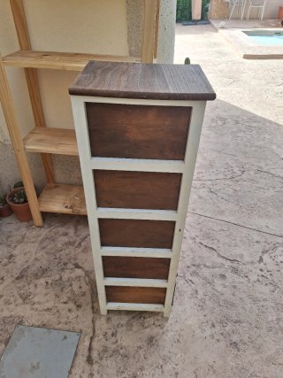 Cajonera auxiliar de madera