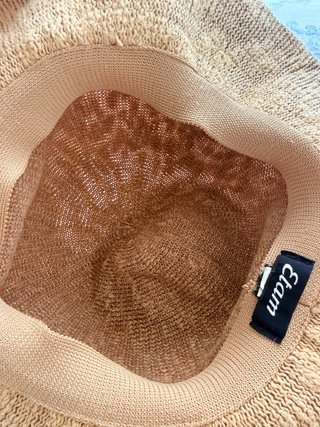 Sombrero de paja mujer verano beige