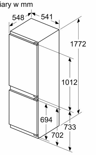 Frigorífico Integrable Bosch con Garantía 2027