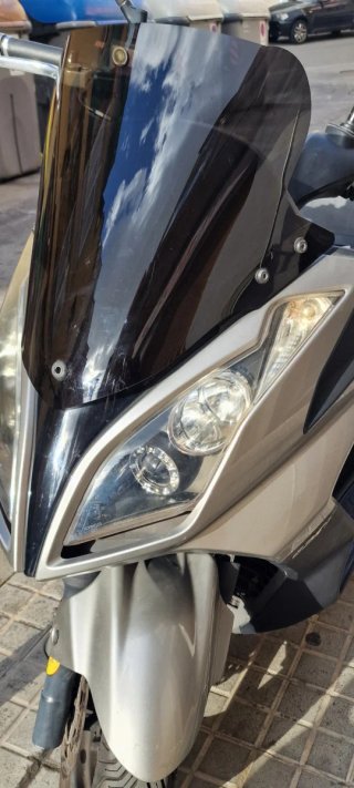 Cúpula Malossi Maxi Scooter Negra/Plata