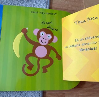 Cuento grande cumpleaños pop-up bebé con texturas
