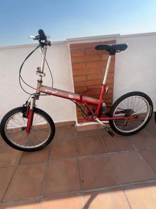 Bicicleta Plegable Roja