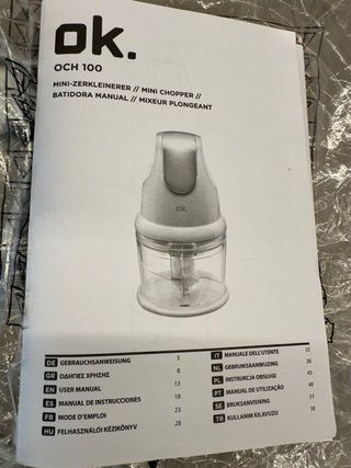 Picadora OK. OCH 100 0,6L