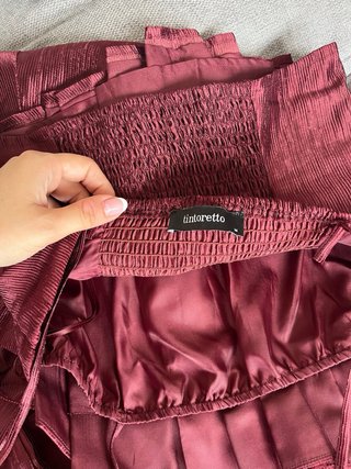 Conjunto Tintoretto Top y Pantalón Burdeos