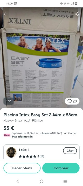 Piscina INTEX Easy Set 2.4m