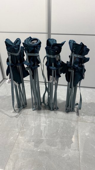 4 Sillas Plegables Quechua Basic Reposabrazos